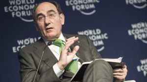 Archivo - El presidente de Ibedrola, Ignacio Galán, en Davos