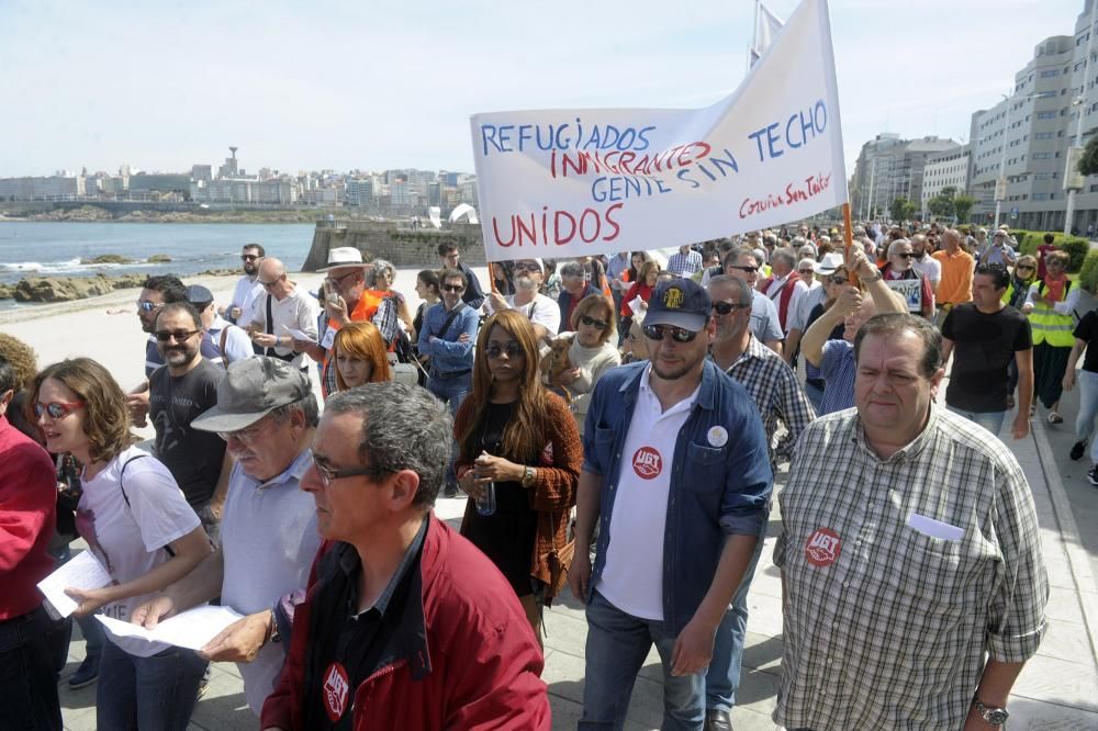 Manifiestación por los refugiados en A Coruña