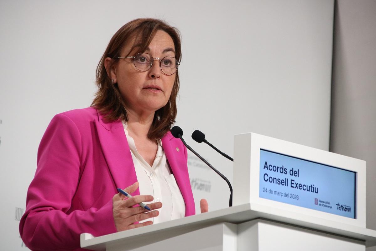 La consellera de Territori, Habitatge i Transició Ecològica, Sílvia Paneque, este martes en rueda de prensa