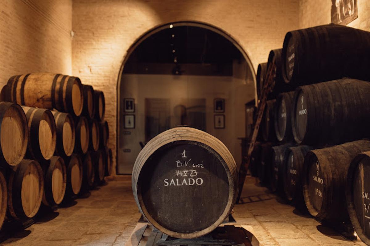 Fotografía del interior de las Bodegas Salado.