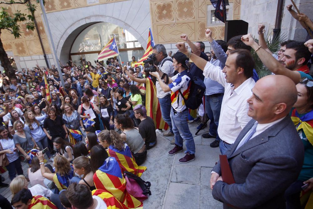 Estudiants, professors i personal de la UdG s''han manifestat a Girona