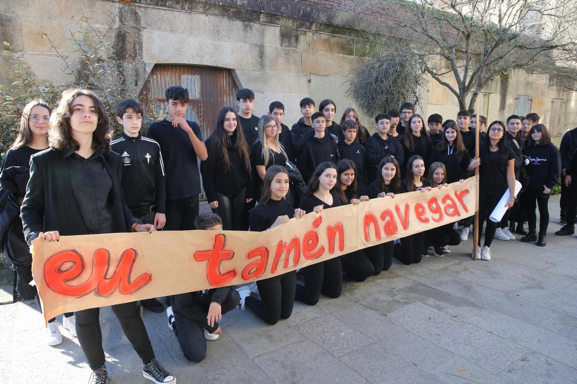 Los colegios, protagonistas en la previa del 25-N en O Morrazo