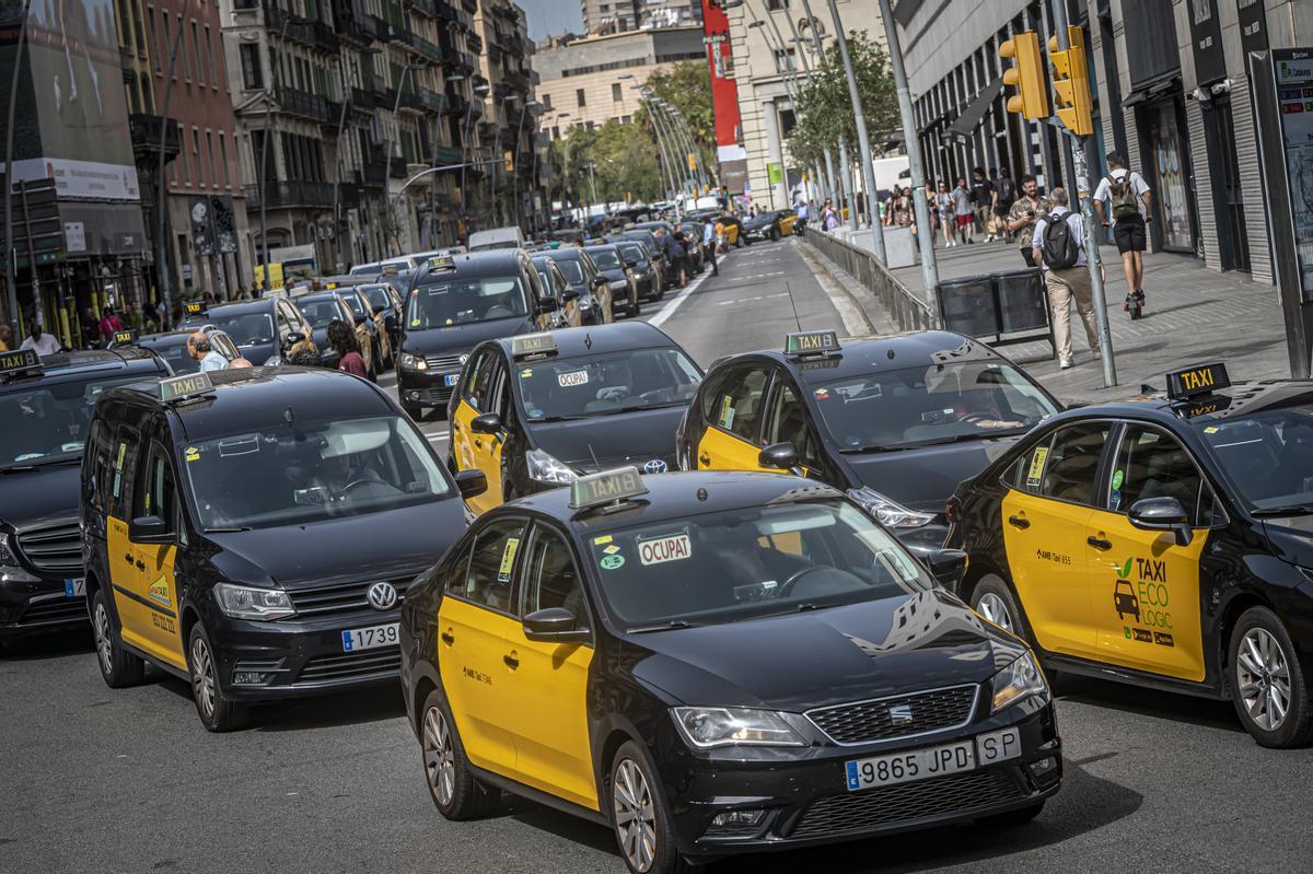 El sector del taxi volvió este martes a las movilizaciones