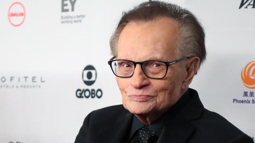 El histórico periodista estadounidense Larry King.