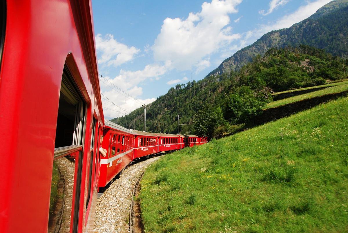 Bernina express, tren patrimonio de la humanidad, Suiza