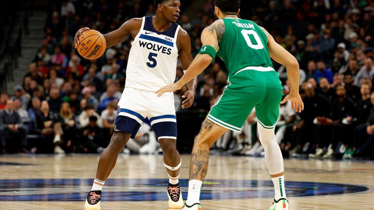 Anthony Edwards y Jayson Tatum