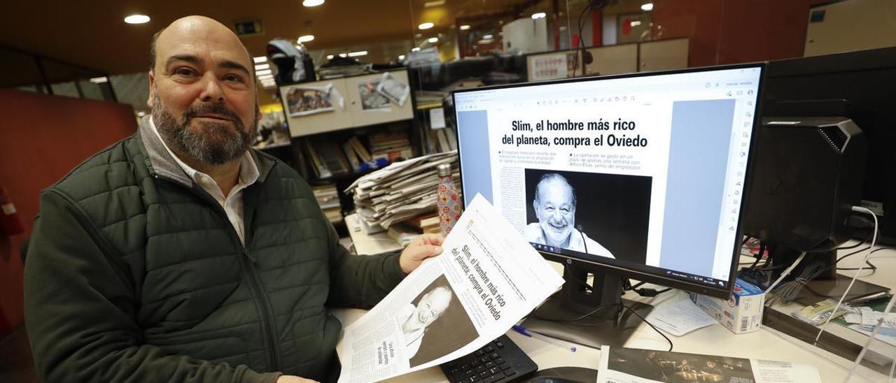 Agustín Iglesias Caunedo, ayer en LA NUEVA ESPAÑA