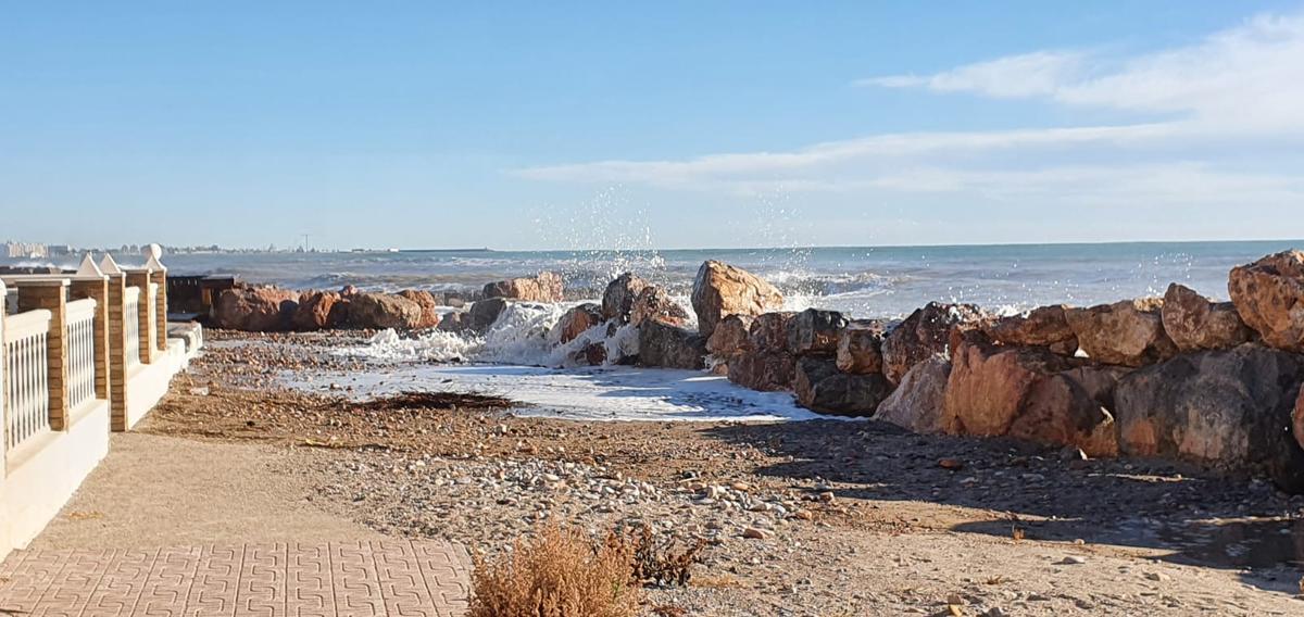 Otra de las zonas de la playa de Nules, en este caso en la parte más al norte, en el límite con Burriana.