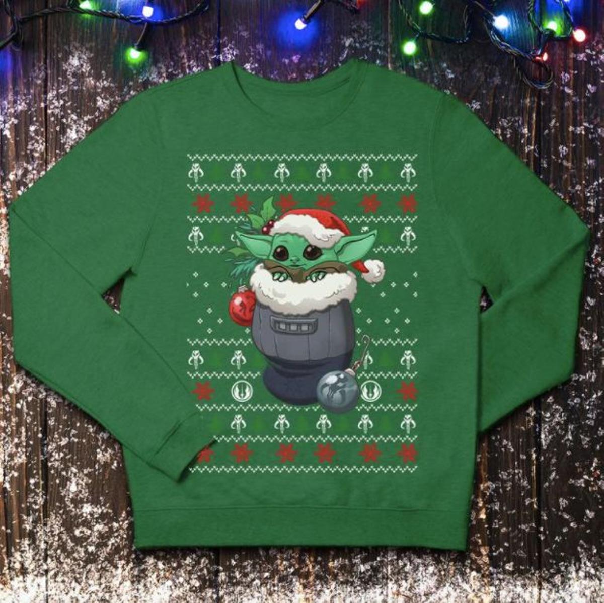 Jersey navideño de Baby Yoda