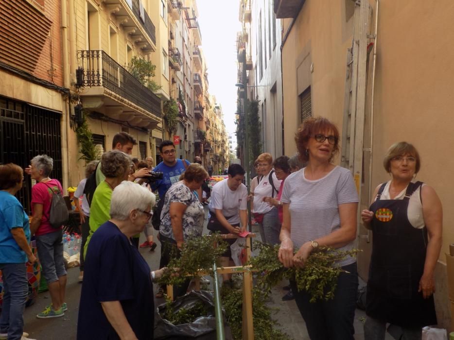 Les enramades de Sallent arriben a Gràcia