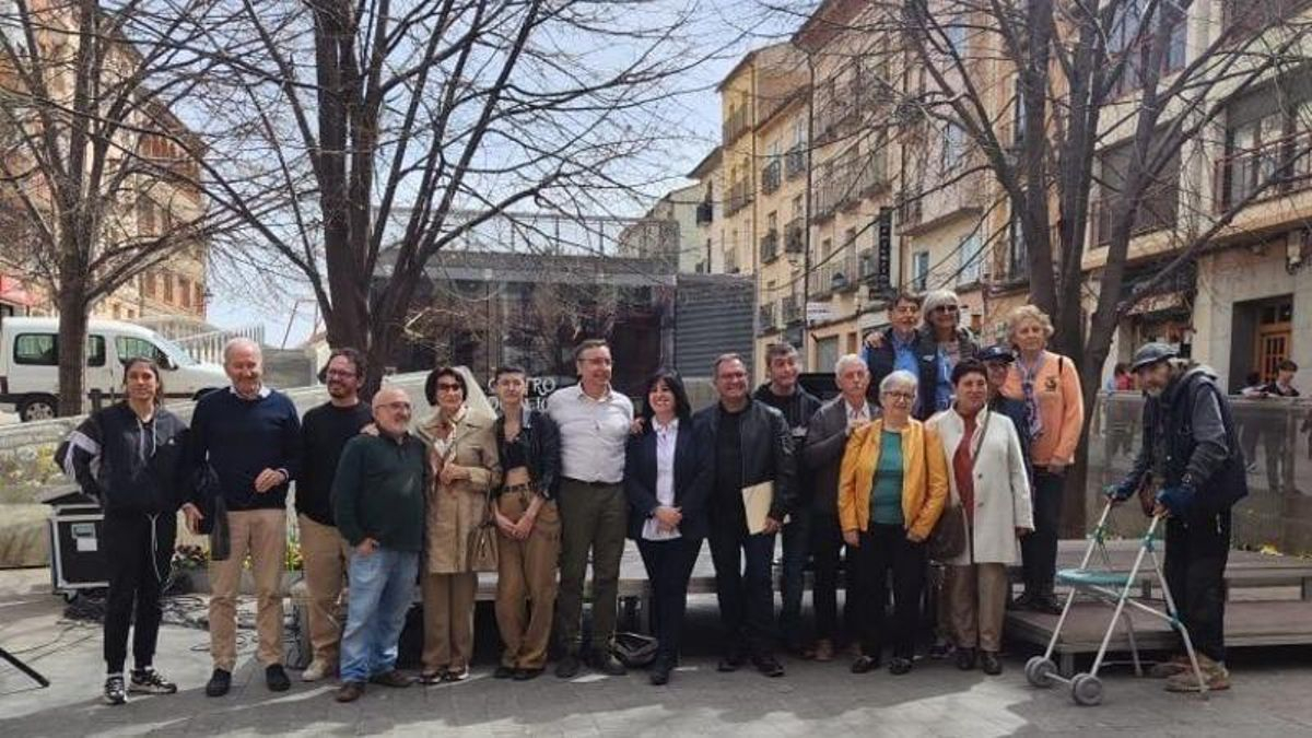 Algunos de los integrantes de la Plataforma Poetas por Teruel.