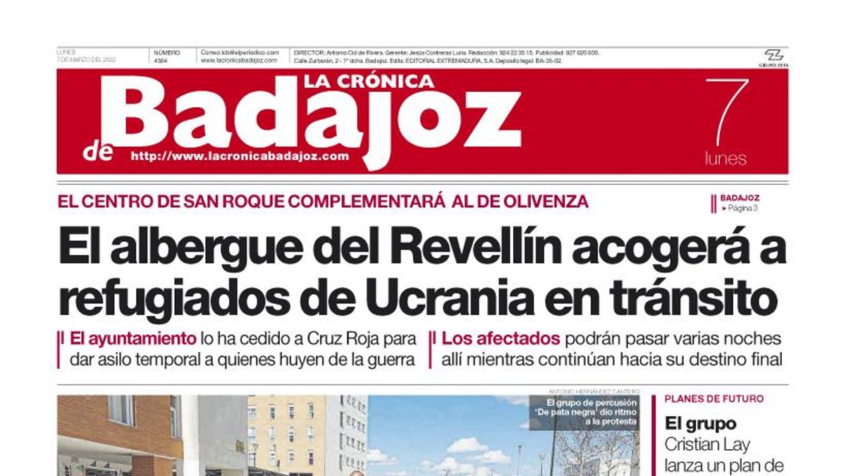 Consulta la portada correspondiente al día 7 de marzo del 2022