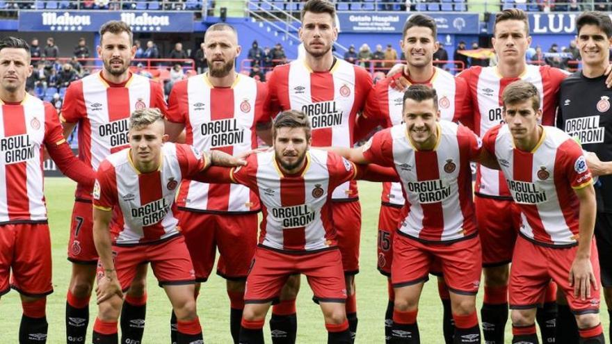 L&#039;onze titular del Girona davant el Getafe