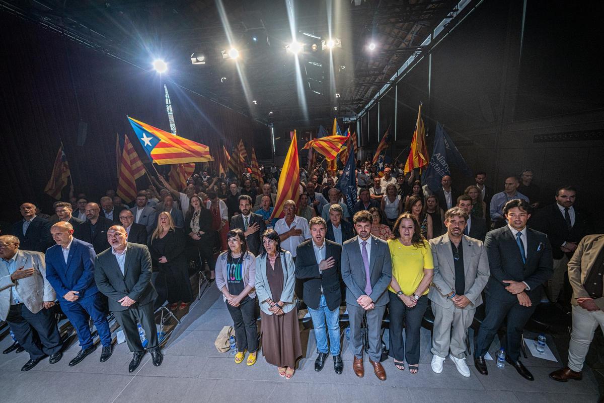 Presentación de Jordi Aragonès como candidato de Aliança Catalana en Barcelona.