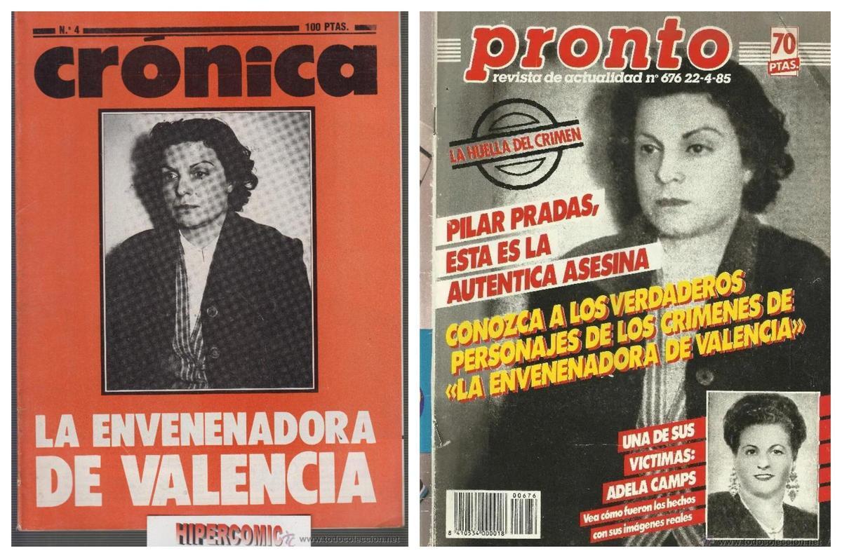 Las portadas de la época se hicieron eco del crimen de Pilar Prades en los años 50.