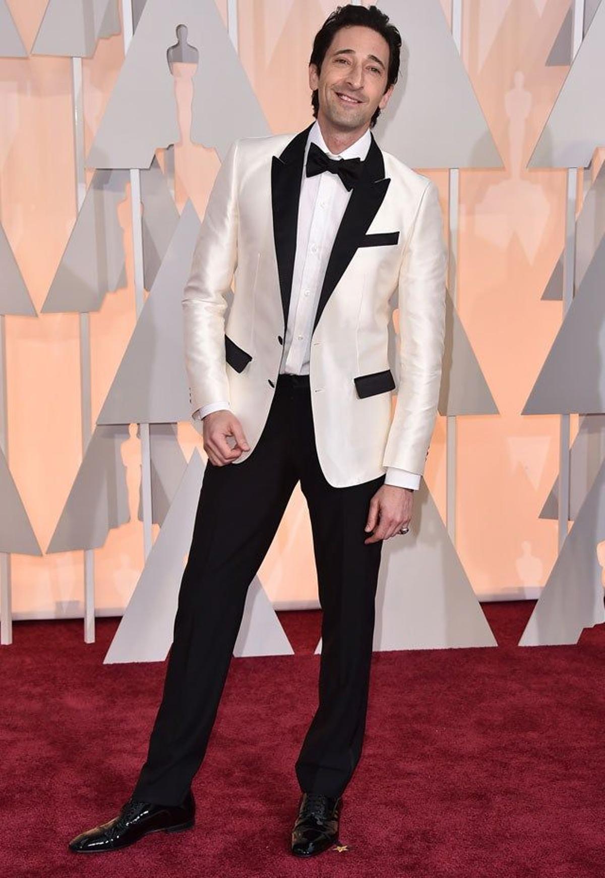 Adrien Brody, en la alfombra roja de los Oscar 2015