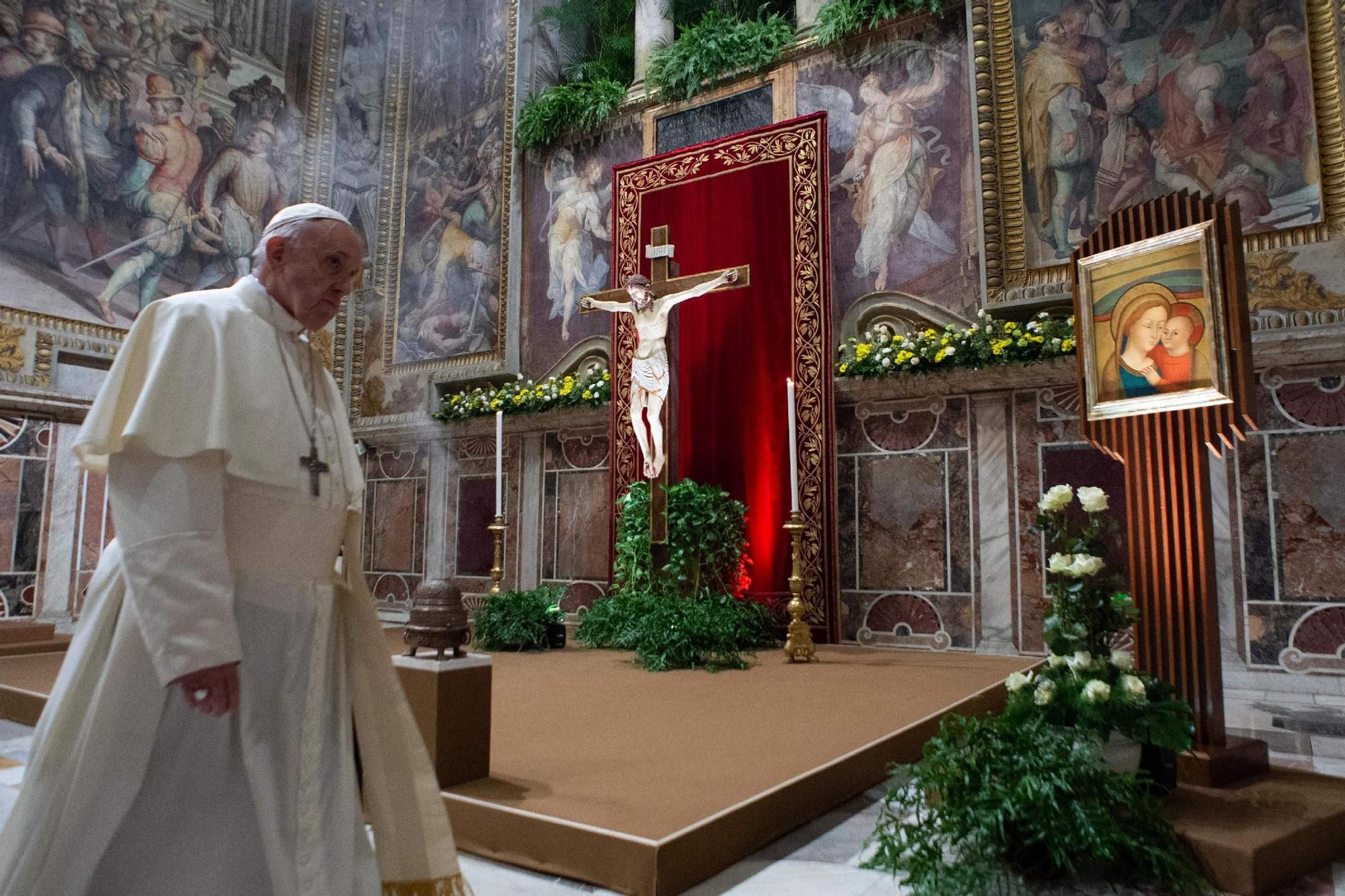 El Papa Francisco, en 2019, cuando se comprometió a investigar los casos de abusos