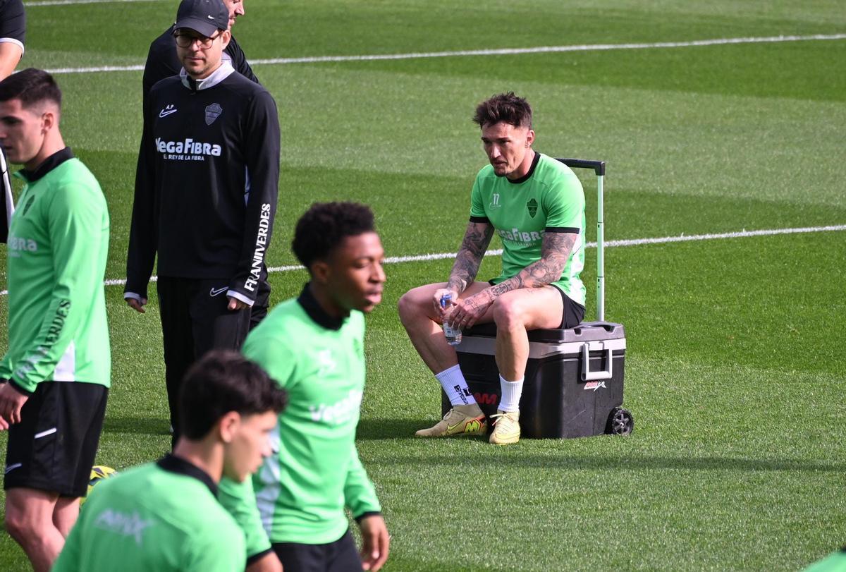 Josan descansa este miércoles, tras una de sus carreras.