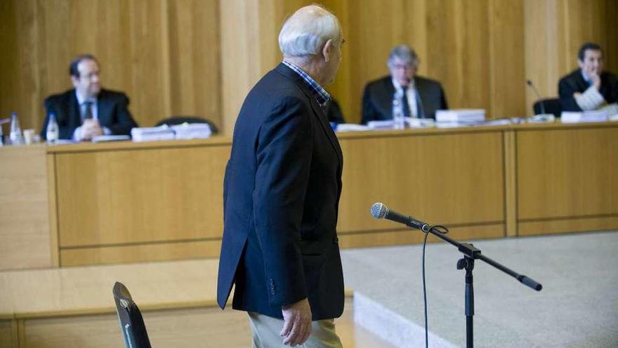 El sospechoso, ayer, en la sala de vistas de la Audiencia Provincial.