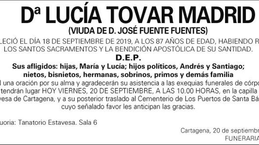 Dª Lucía Tovar Madrid