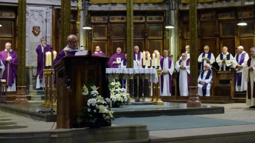 Celebració de la missa funeral a la Catedral de Solsona