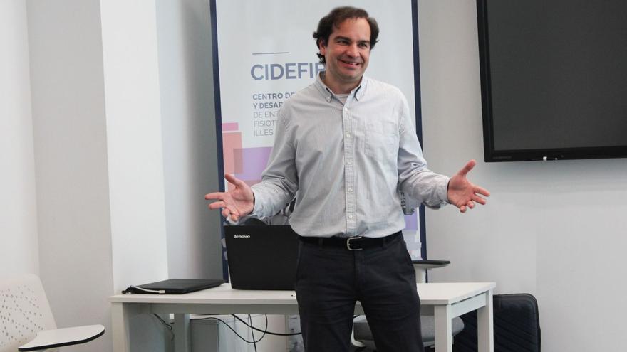 Federico Montero, ayer, durante un curso ofrecido al Satse en Mallorca.