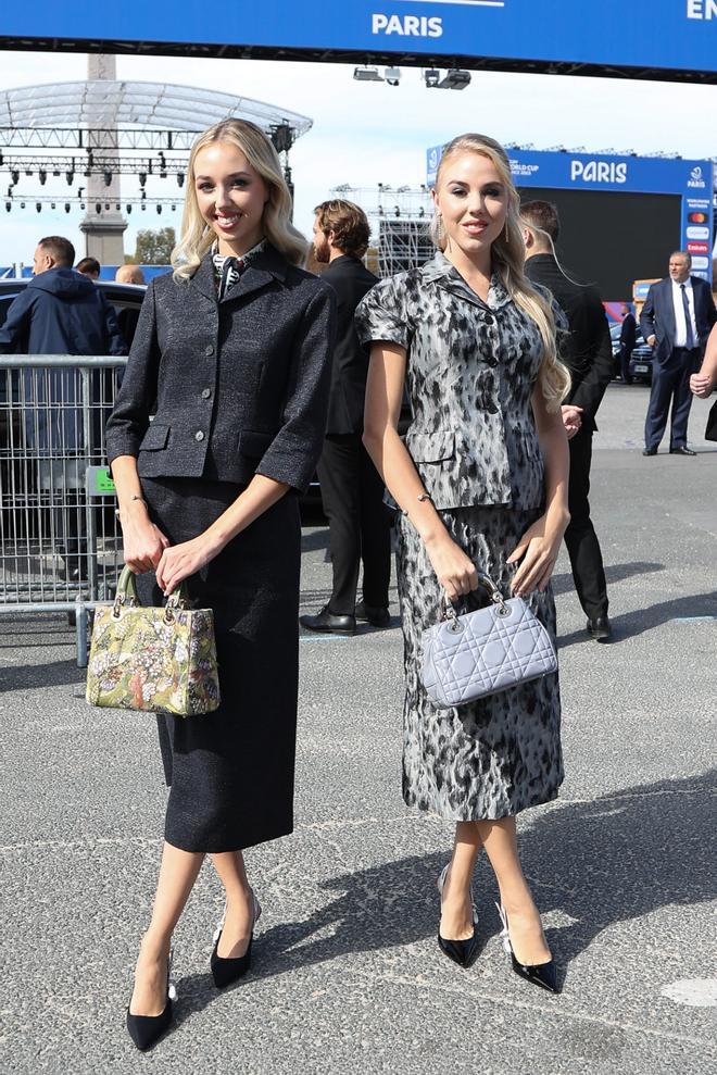 Chiara y Carolina de Borbón-Dos Sicilias en el desfile de Dior en París