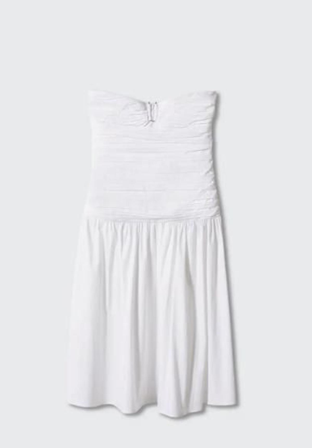 blusa palabra de honor blanca