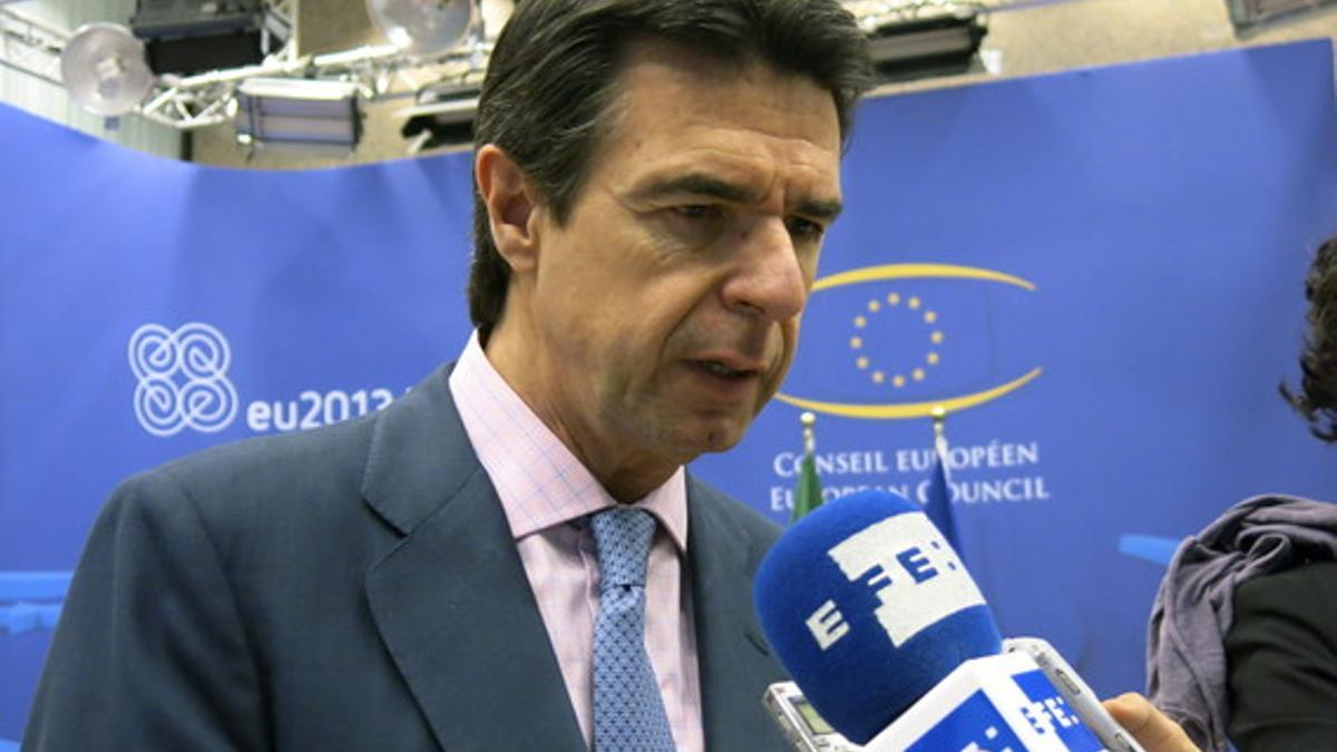 El ministro de Industria, José Manuel Soria, el pasado 29 de mayo en Bruselas.