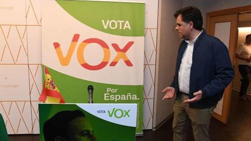 Miguel Ángel Hernández, candidato de Vox por A Coruña. // V. Echave