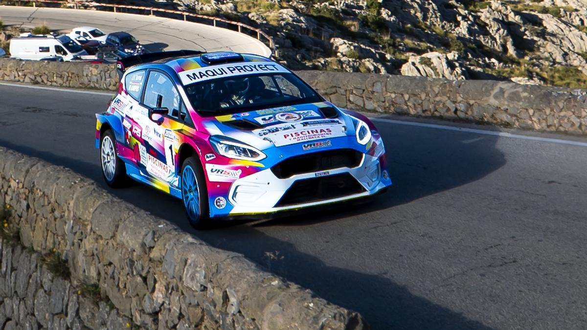 Miquel Àngel Campins, en el tramo de Sa Calobra del Rally Dijous Bo 2025