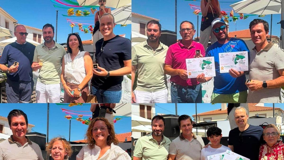 Ganadores del concurso de pesca de la Fiesta de la Tenca 2026.