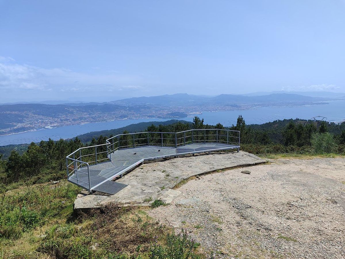 La ría de Vigo desde el mirador de Domaio