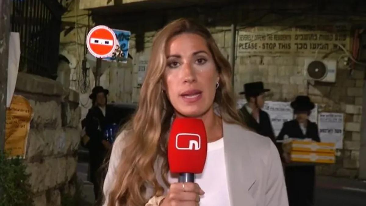 Lara Escudero en 'Noticias Cuatro'