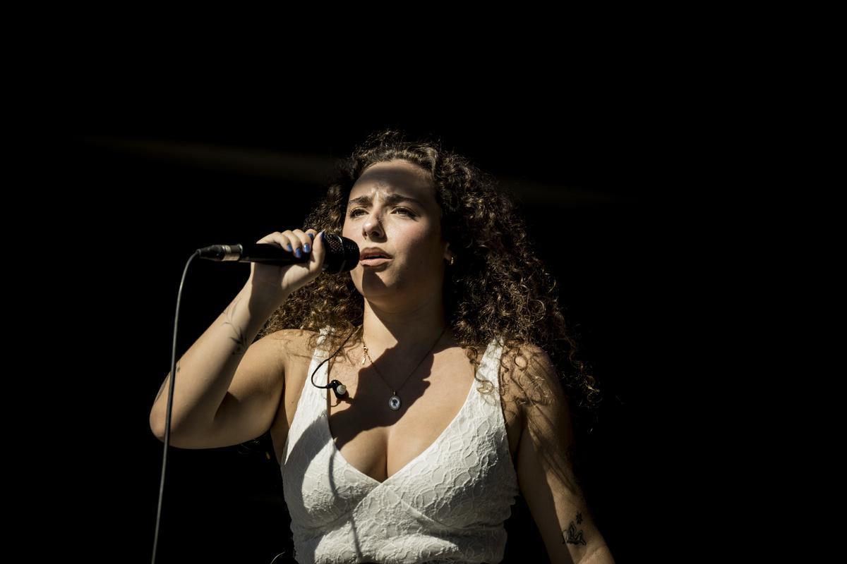 Un momento del concierto de Alizza.