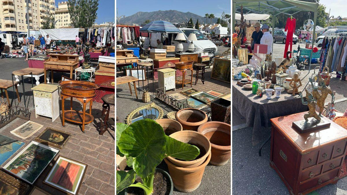 El mercadillo de segunda mano de Sabinillas, uno de los más visitados de la provincia de Málaga