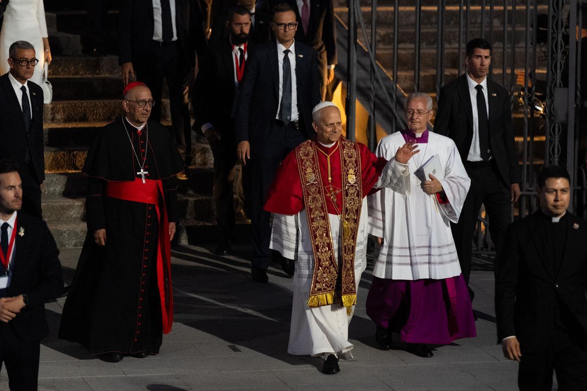 Barcelona. Sagrada familia, en al misa solemne realzada por el papa León XIV.  10 de junio de 2026. Sociedad. AUTOR: ZOWY VOETEN