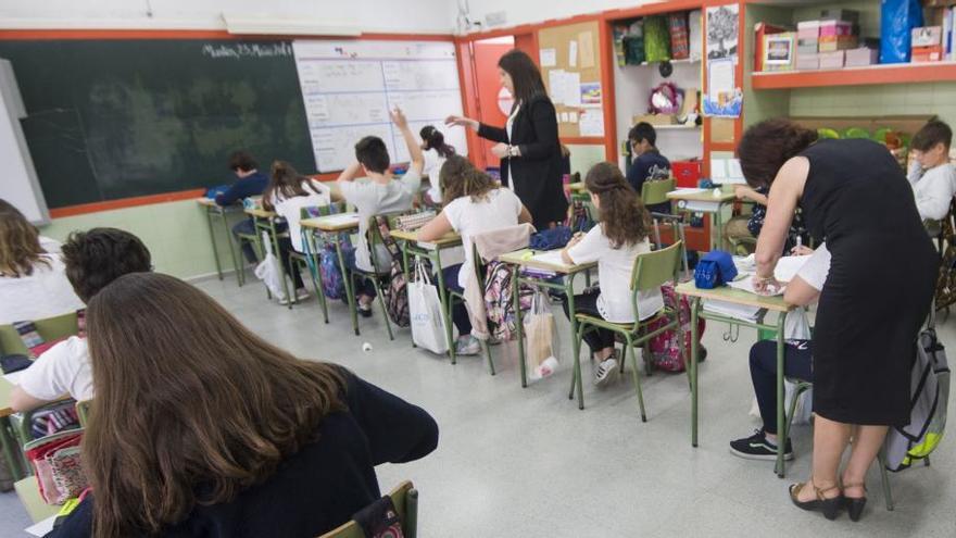 Alumnos de un centro educativo gallego. // Roller