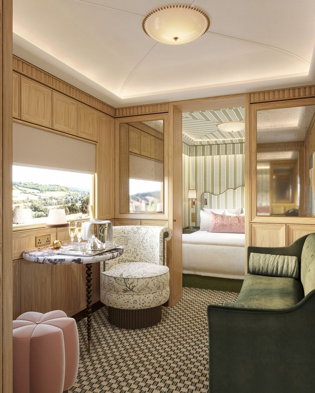 Los vagones de Britannic Explorer, A Belmond Train son una muestra de lujo y atención por el detalle.