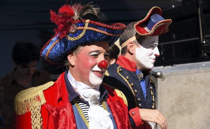 Circo italiano en la Plaza del Pilar