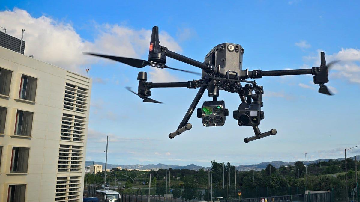 Un dels drons dels Mossos d'Esquadra.