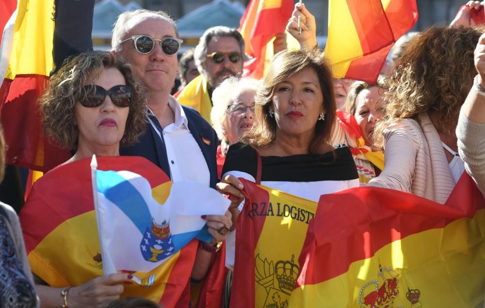Concentración por la unidad de España en A Coruña