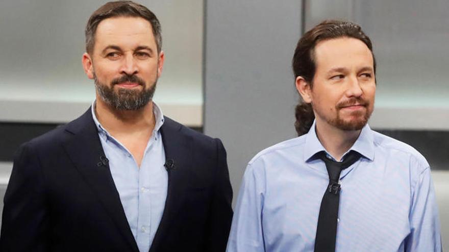 Abascal e Iglesias, durante el debate.