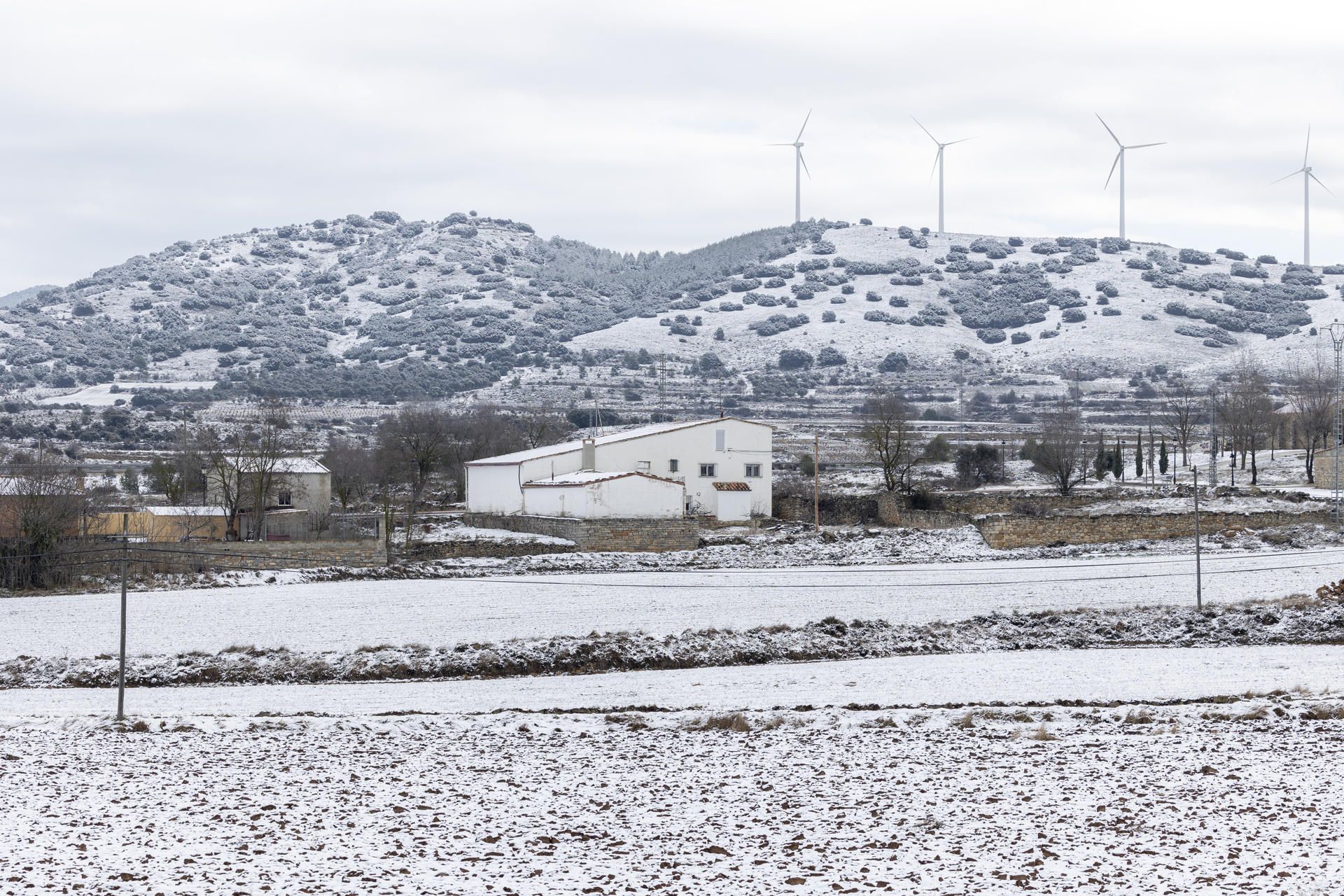 Nieve en Castellón: Una localidad del Alto Palancia cubierta por un manto blanco