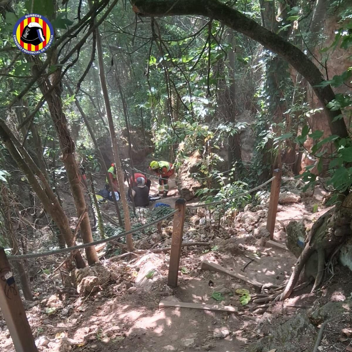 El incidente ha tenido lugar en la ruta de las Tres Cascadas de Anna.
