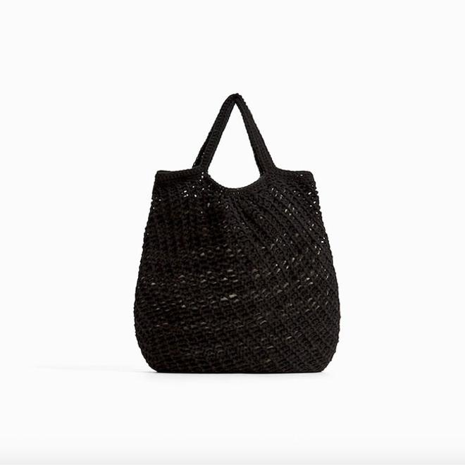 Bolsos capricho de Zara Kids: cesta de ganchillo negro