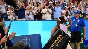 Serena Williams despidiéndose de la Lindner Family Tennis Center en el Máster de Cincinnati