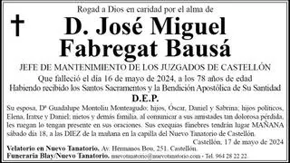 D. José Miguel Fabregat Bausá