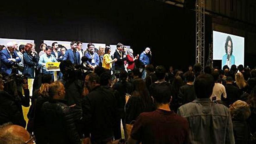 ERC valora la victòria dels resultats a la seu del partit.