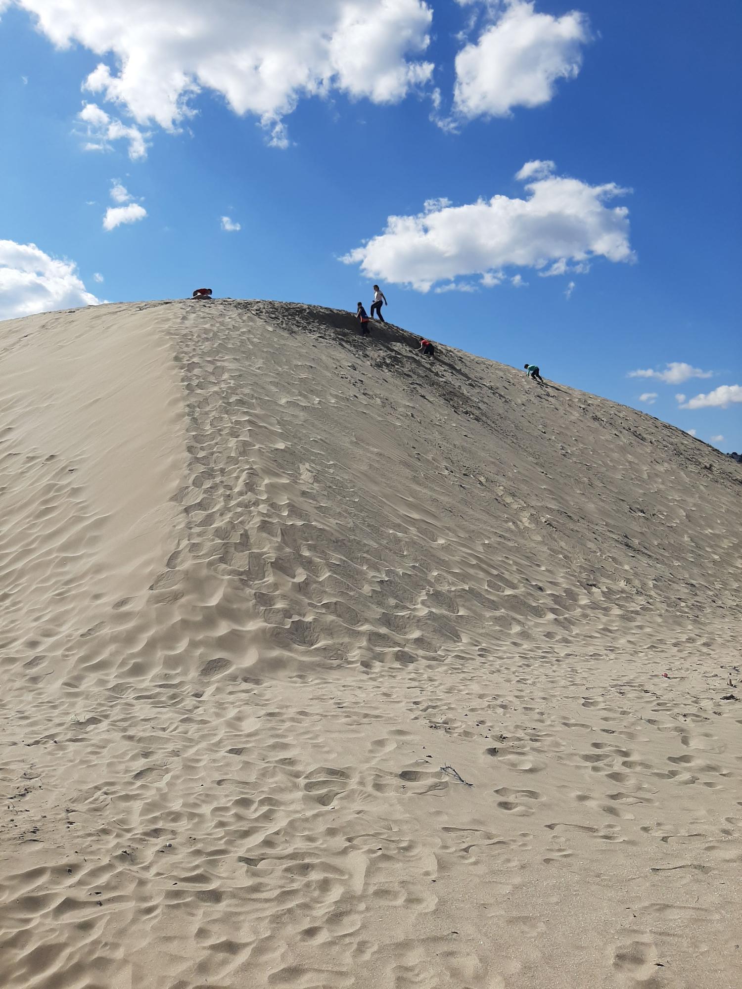 Una enorme duna de arena se convierte en la nueva atracción en una playa de Peñíscola